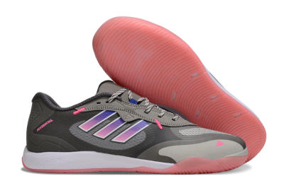 Adidas Fevernova IC Low-Tops Soccer Shoes - Grey/Purple/Pink