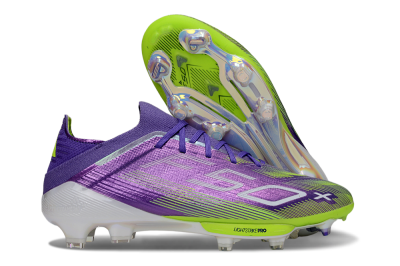 Adidas F50+ Elite Lightstrike Pro FG Low-Tops Soccer Cleats - Purple/Yellow/White