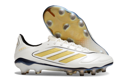 Adidas Copa Pure 3 Elite FG Low-Tops Soccer Cleats - White/Gold/Black