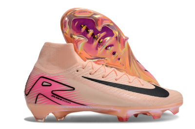 Nike Air Zoom Mercurial Superfly 10 Elite FG High-Tops Soccer Cleats - Pink/Black