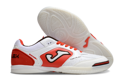 Joma Top Flex IC Low-Tops Soccer Shoes - White/Red/Black