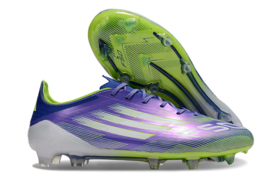 Adidas F50 Elite FG Low-Tops Soccer Cleats - Purple/Yellow/White