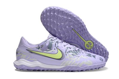 Nike Tiempo Legend 10 Academy TF Low-Tops Soccer Shoes - Purple/Yellow/White