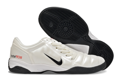 Nike Total 90 II IC Low-Tops Soccer Shoes - Beige/Black/White