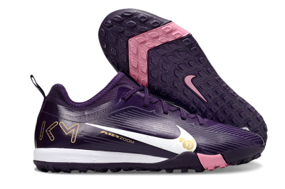 Nike Air Zoom Mercurial Vapor 16 Pro TF Low-Tops Soccer Shoes - Purple/White/Gold