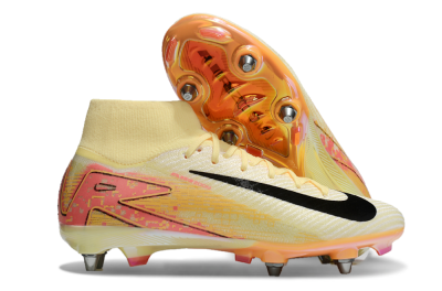 Nike Air Zoom Mercurial Superfly 10 Elite SG High-Tops Soccer Cleats - Yellow/Black/Red
