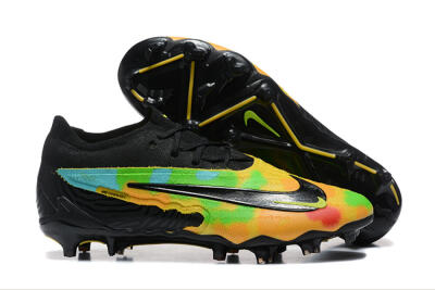 Nike Phantom GX Elite FG Low-Tops Soccer Cleats - Black/Rainbow