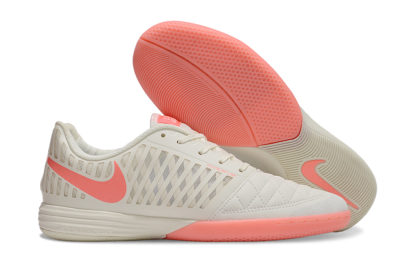Nike Lunar Gato 2 IC Low-Tops Soccer Shoes - Beige/Red
