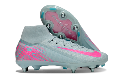 Nike Air Zoom Mercurial Superfly 10 Elite SG High-Tops Soccer Cleats - Jade/Pink