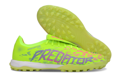 Adidas Predator Elite Foldover Tongue TF Low-Tops Soccer Shoes - Yellow/Pink/White