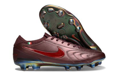 Nike Tiempo Legend 10 Elite FG Low-Tops Soccer Cleats - Red/Gold