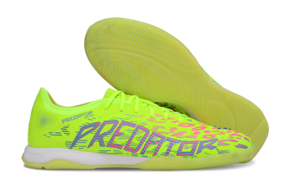 Adidas Predator 25 Elite IC Low-Tops Soccer Shoes - Yellow/Pink/White
