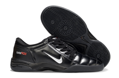 Nike Total 90 II IC Low-Tops Soccer Shoes - Black/White/Red