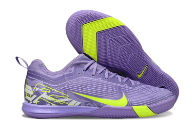 Nike Air Zoom Mercurial Vapor 16 Pro IC Low-Tops Soccer Shoes - Purple/Yellow/White
