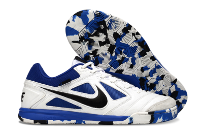 Nike Lunar Gato 2 IC Low-Tops Soccer Shoes - White/Blue/Black