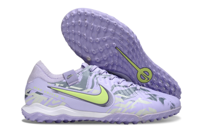 Nike Tiempo Legend 10 Pro TF Low-Tops Soccer Shoes - Purple/Black/Yellow