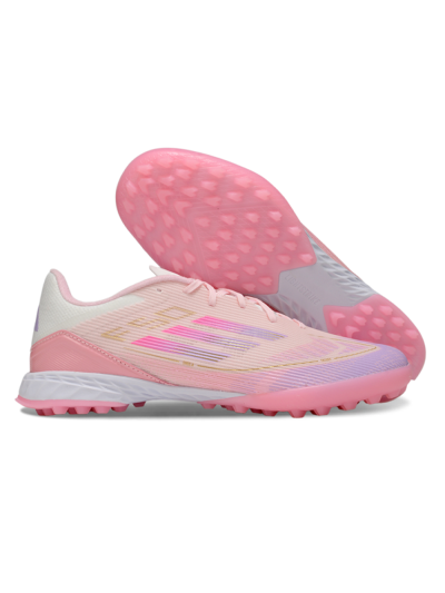 Adidas F50 Pro TF Low-Tops Soccer Shoes - Pink/Purple/Gold