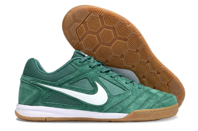 Nike Lunar Gato 2 IC Low-Tops Soccer Shoes - Green/White/Brown