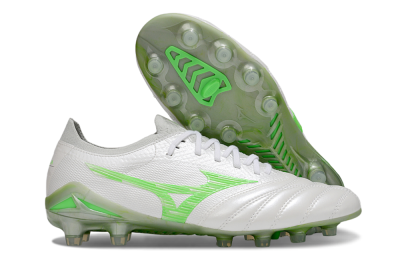 Mizuno Morelia Neo 4 Bate FG Low-Tops Soccer Cleats - White/Yellow