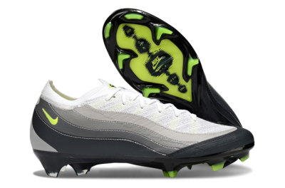 Nike Air Zoom Mercurial Vapor 16 Elite FG Low-Tops Soccer Cleats - White/Grey/Yellow