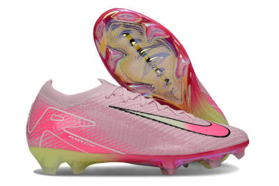 Nike Air Zoom Mercurial Vapor 16 Elite FG Low-Tops Soccer Cleats - Pink/White/Yellow