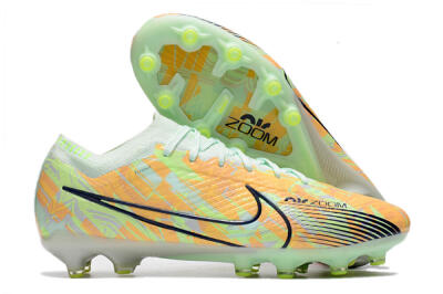 Nike Air Zoom Mercurial Vapor 15 Elite FG Low-Tops Soccer Cleats - Orange/Green/Black