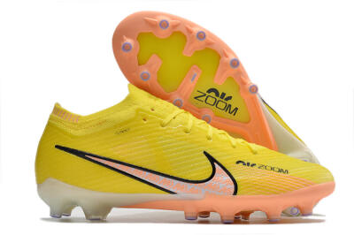 Nike Air Zoom Mercurial Vapor 15 Elite AG Low-Tops Soccer Cleats - Yellow/Pink