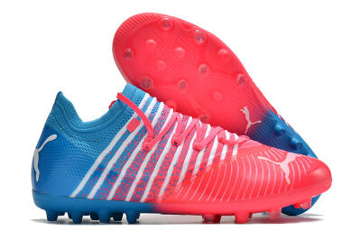 Puma Future Z 1.3 Instinct MG Low-Tops Soccer Cleats - Pink/Blue/White
