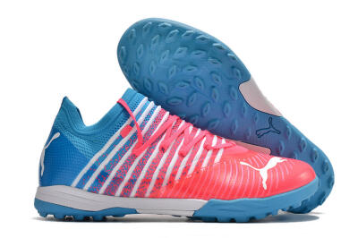 Puma Future Z 1.3 Instinct TF Low-Tops Soccer Shoes - Pink/Blue/White