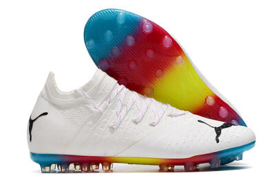 Puma Future Z 1.3 Instinct MG Low-Tops Soccer Cleats - White/Black