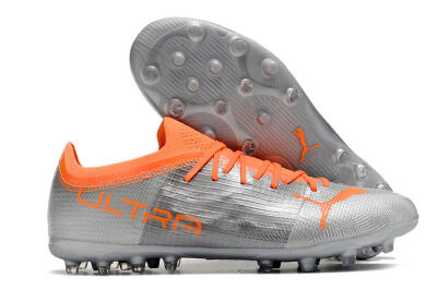 Puma Ultra 1.4 MG Low-Tops Soccer Cleats - Silver/Orange