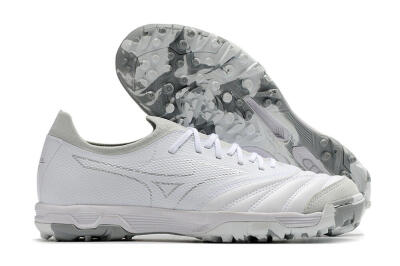 Mizuno Morelia Neo TF Low-Tops Soccer Shoes - White/Silver/Grey