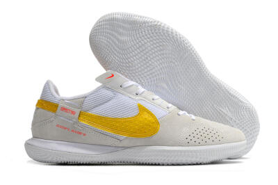 Nike Streetgato IC Low-Tops Soccer Shoes - Grey/White/Yellow