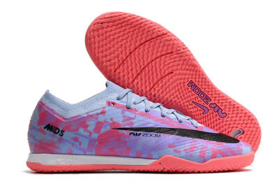 Nike Air Zoom Mercurial Vapor 15 Elite IC Low-Tops Soccer Shoes - Blue/Purple/Red