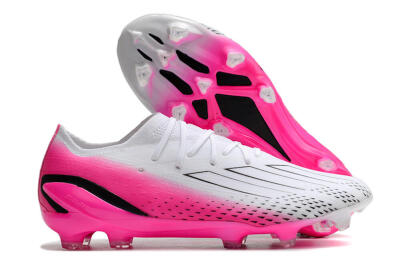 Adidas X Speedportal.1 FG Low-Tops Soccer Cleats - White/Pink/Black