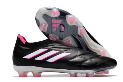 Adidas Copa Pure+ FG Low-Tops Soccer Cleats - Black/White/Pink