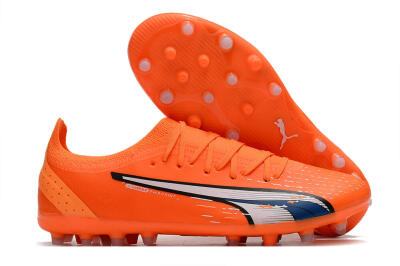 Puma Ultra Ultimate MG MG Low-Tops Soccer Cleats - Orange/White/Blue