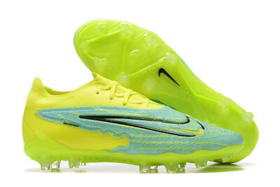 Nike Phantom GX Elite FG Low-Tops Soccer Cleats - Green/Blue/Black