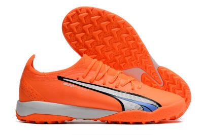 Puma Ultra Ultimate TF Low-Tops Soccer Shoes - Orange/White/Blue