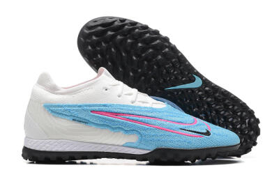 Nike Phantom GX Elite TF Low-Tops Soccer Shoes - Blue/White/Pink