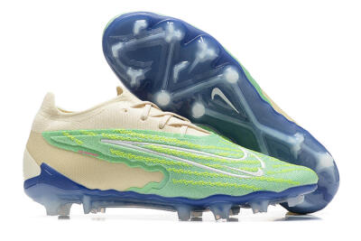 Nike Phantom GX Elite FG Low-Tops Soccer Cleats - Green/Beige