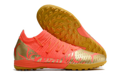 Puma Future Z 1.3 Instinct TF Low-Tops Soccer Shoes - Red/Gold