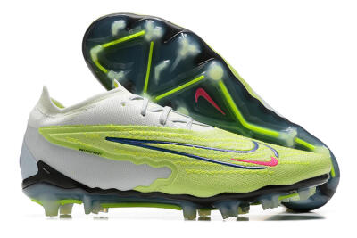 Nike Phantom GX Elite FG Low-Tops Soccer Cleats - Green/White/Blue