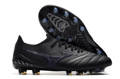 Mizuno Morelia Neo 3 Japan FG Low-Tops Soccer Cleats - Black/Blue