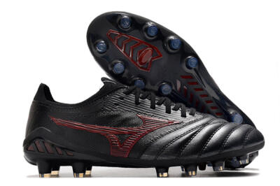 Mizuno Morelia Neo 3 Japan FG Low-Tops Soccer Cleats - Black/Red