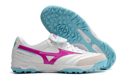 Mizuno Morelia Sala Classic TF Low-Tops Soccer Shoes - White/Red/Blue