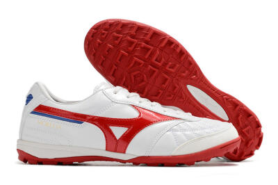 Mizuno Morelia Sala Japn TF Low-Tops Soccer Shoes - White/Red