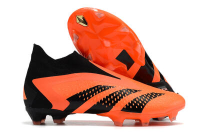 Adidas Predator Accuracy+ FG High-Tops Soccer Cleats - Orange/Black