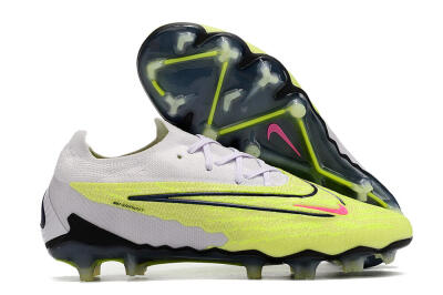 Nike Phantom GX Elite FG Low-Tops Soccer Cleats - White/Green/Black