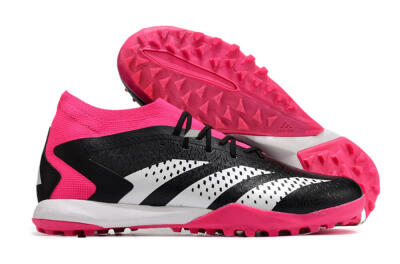 Adidas Predator Accuracy.1 TF High-Tops Soccer Cleats - Black/White/Pink